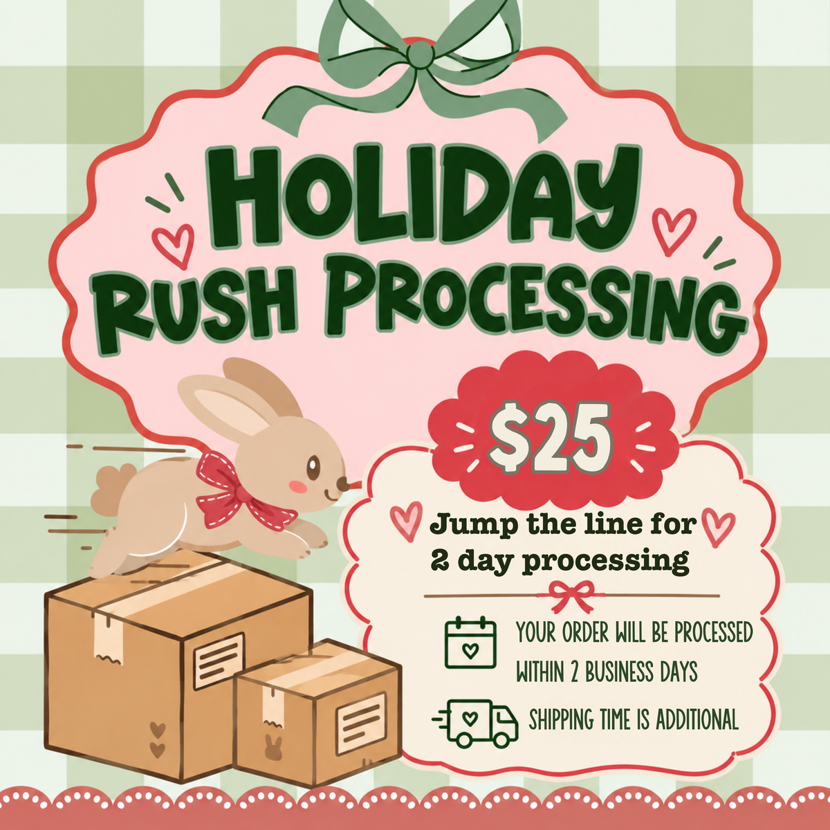 π Holiday Rush Processing β Skip the Line! π°π¦