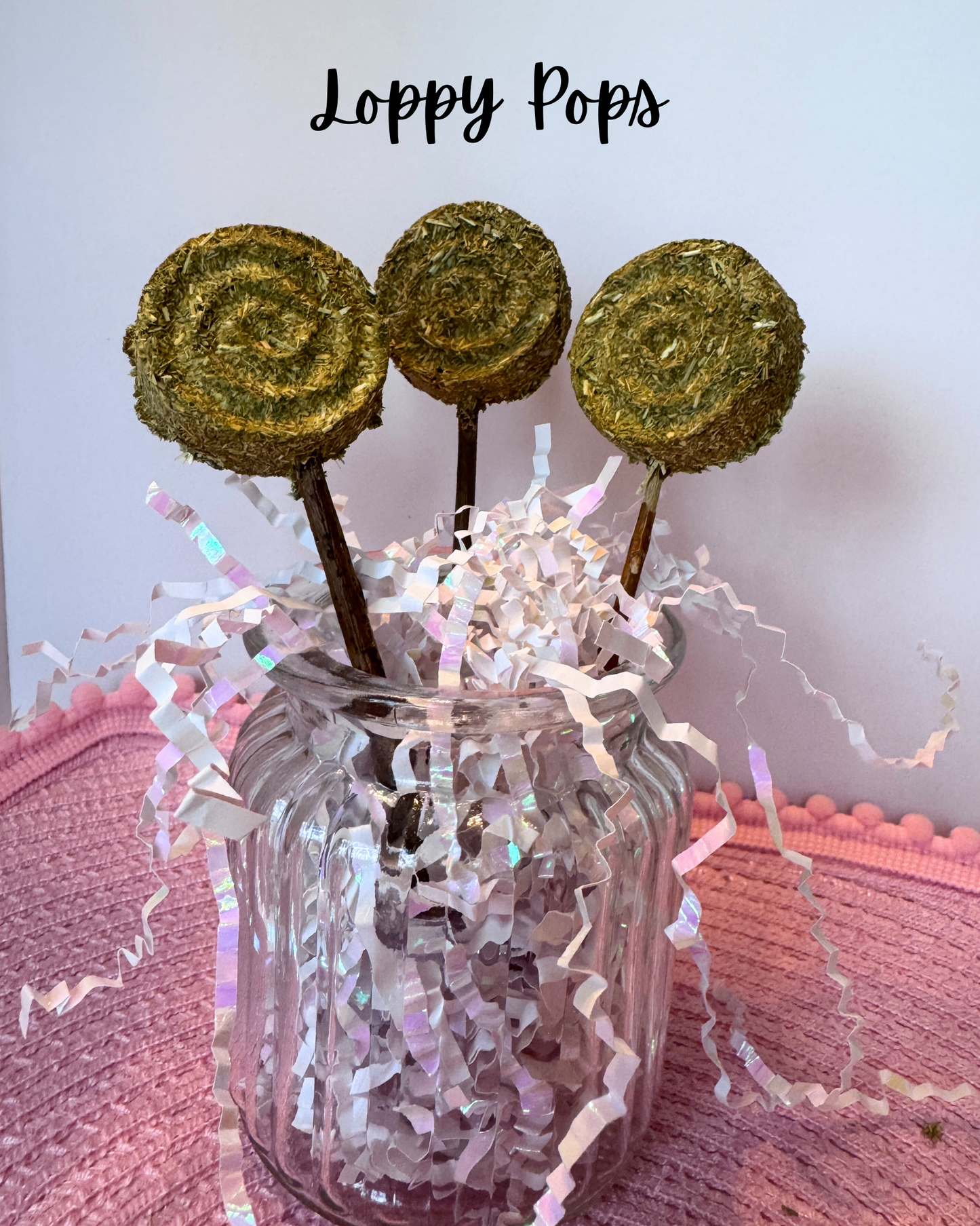 Loppy Pops – Hay Based Bunny Lollipops (Pack of 3)