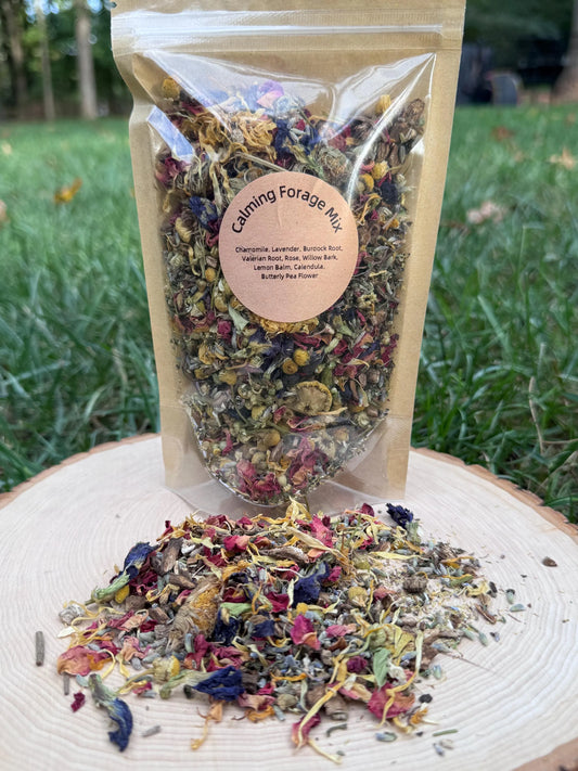 Organic Calming Bunny Forage Mix: Lavender, Chamomile, Rose