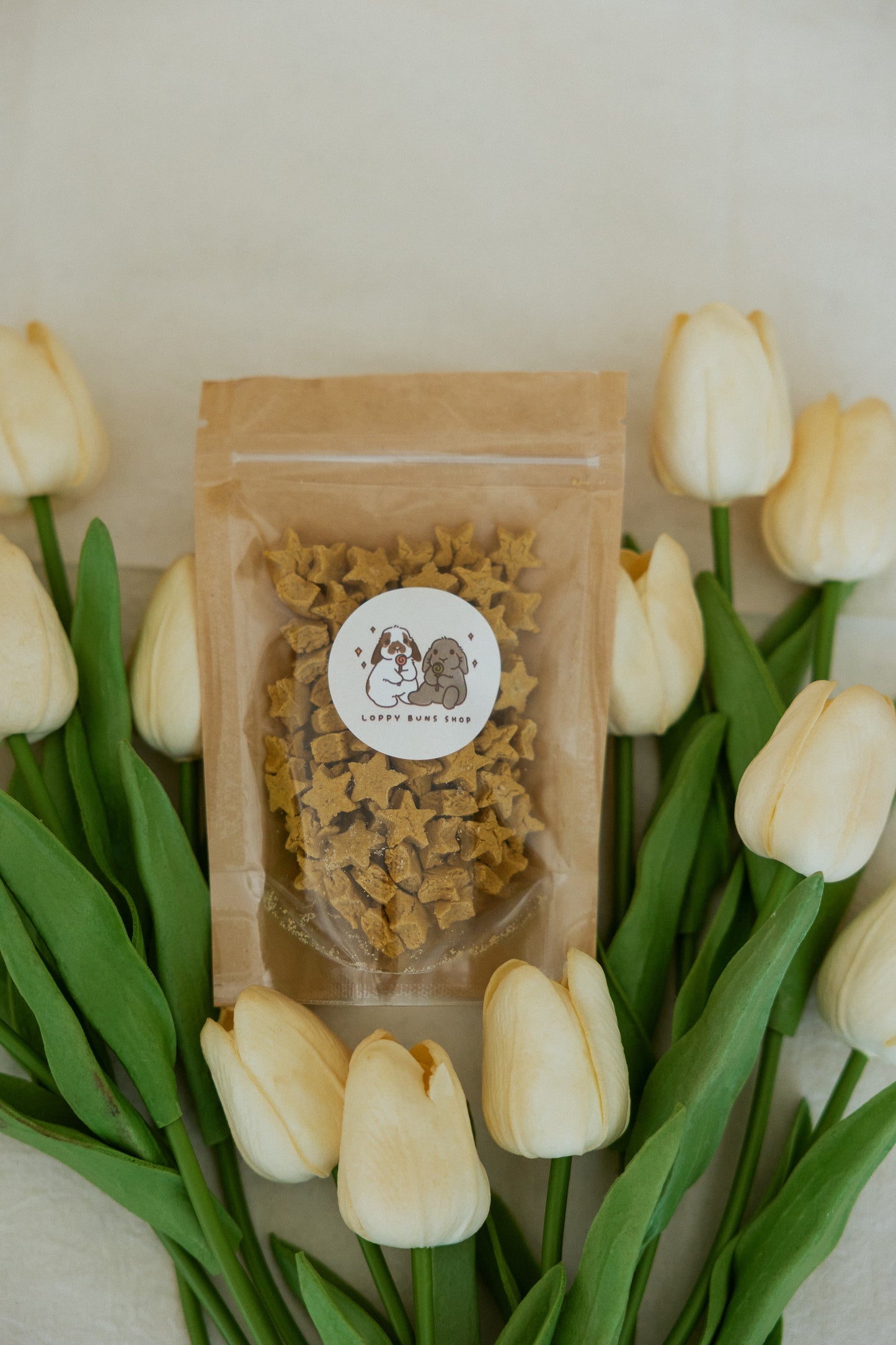 Tiny Twinkles Bunny Treats | Organic Oat Stars| Healthy Rabbit Snacks | Rabbit Training Treats| 1.4-1.5 oz bag