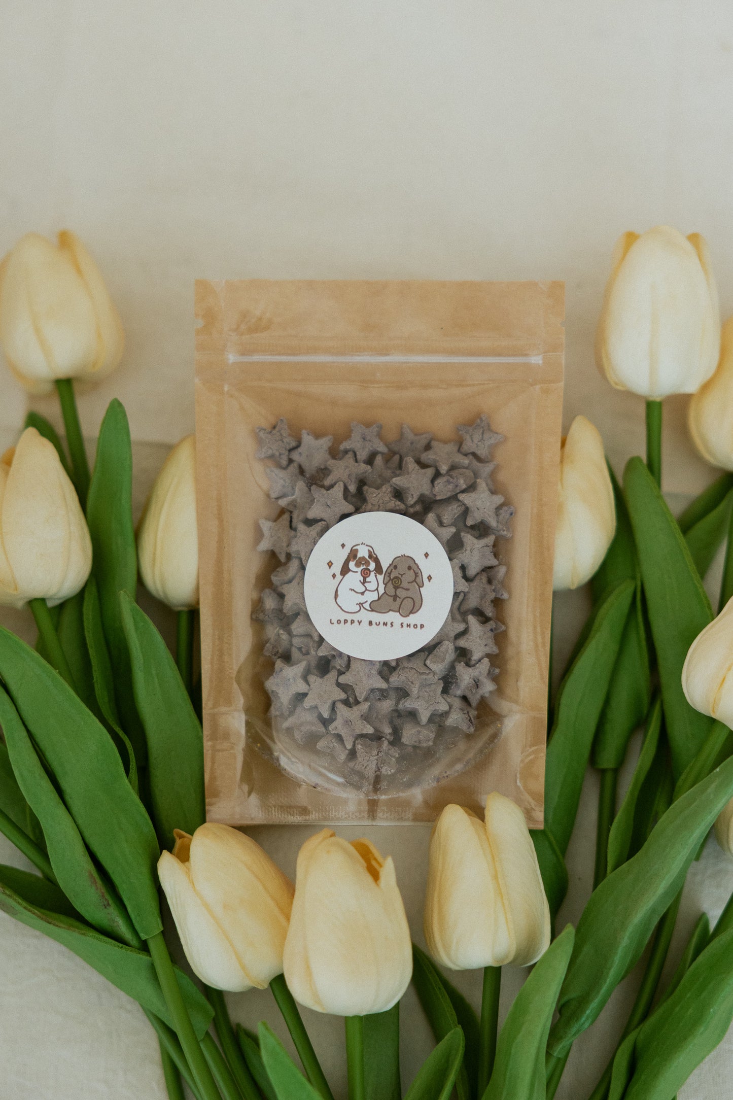 Tiny Twinkles Bunny Treats | Organic Oat Stars| Healthy Rabbit Snacks | Rabbit Training Treats| 1.4-1.5 oz bag