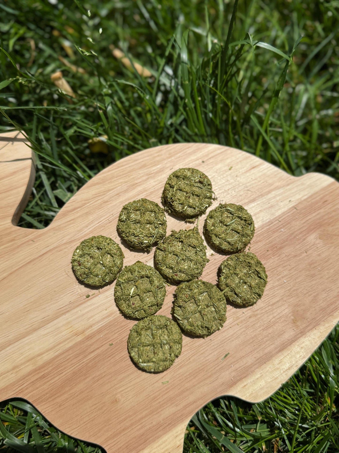 Bunny Waffles| Blueberry or Apple| Homemade Rabbit Treats 1.2 oz bag