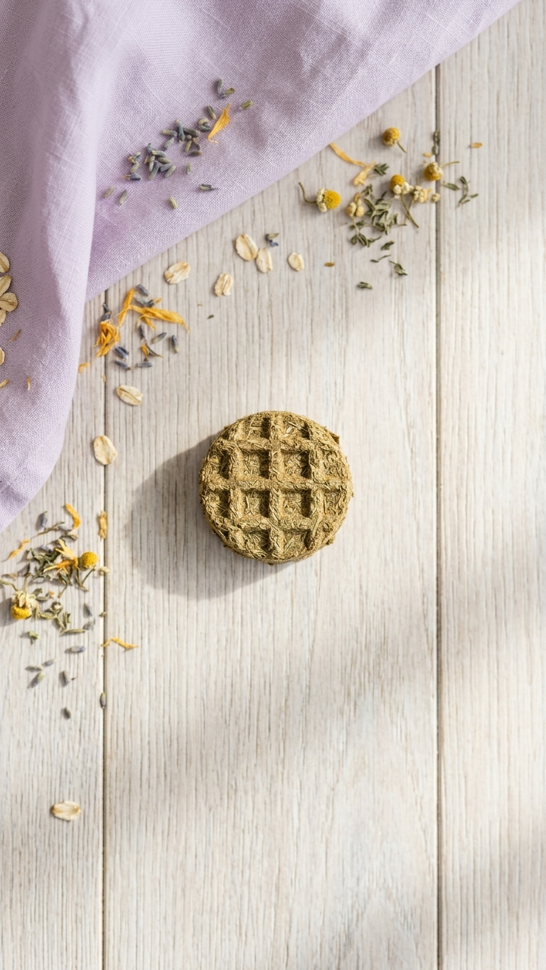 Bunny Waffles| Blueberry or Apple| Homemade Rabbit Treats 1.2 oz bag