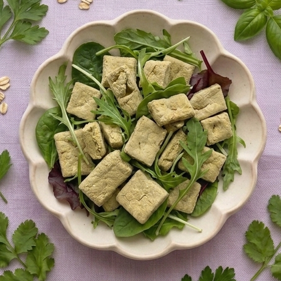 BUNNY CROUTONS | Salad Topper | Bunny Treats | Cilantro, Parsley, Basil, Oats