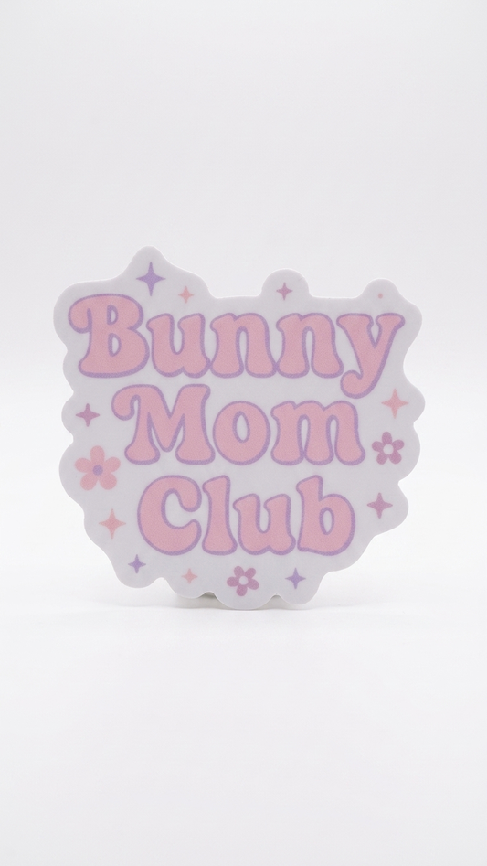 Bunny Mom Club or Bun Dad Club Sticker